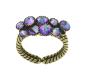Preview: Green/purple - Water Cascade - Konplott earrings with Paua